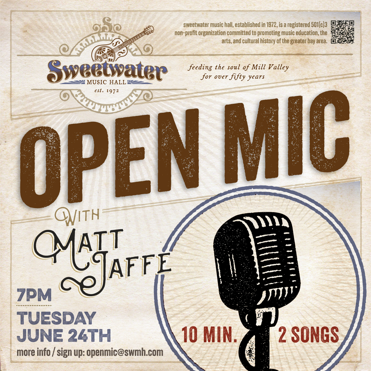 Open Mic Night with Matt Jaffe