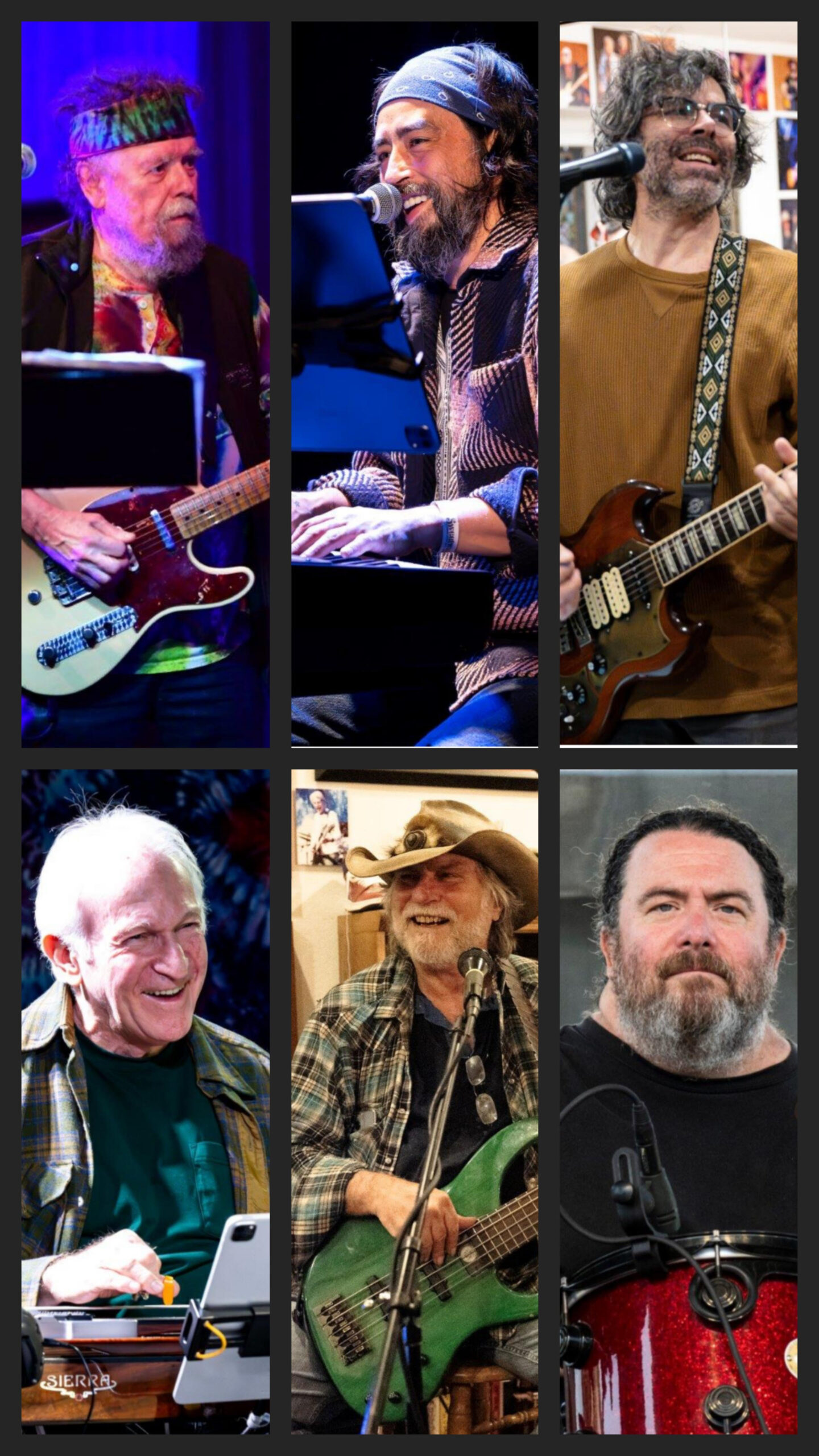 collage of musicians