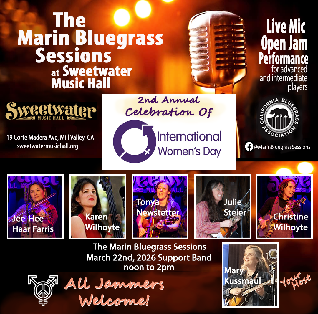 Marin Bluegrass Sessions March