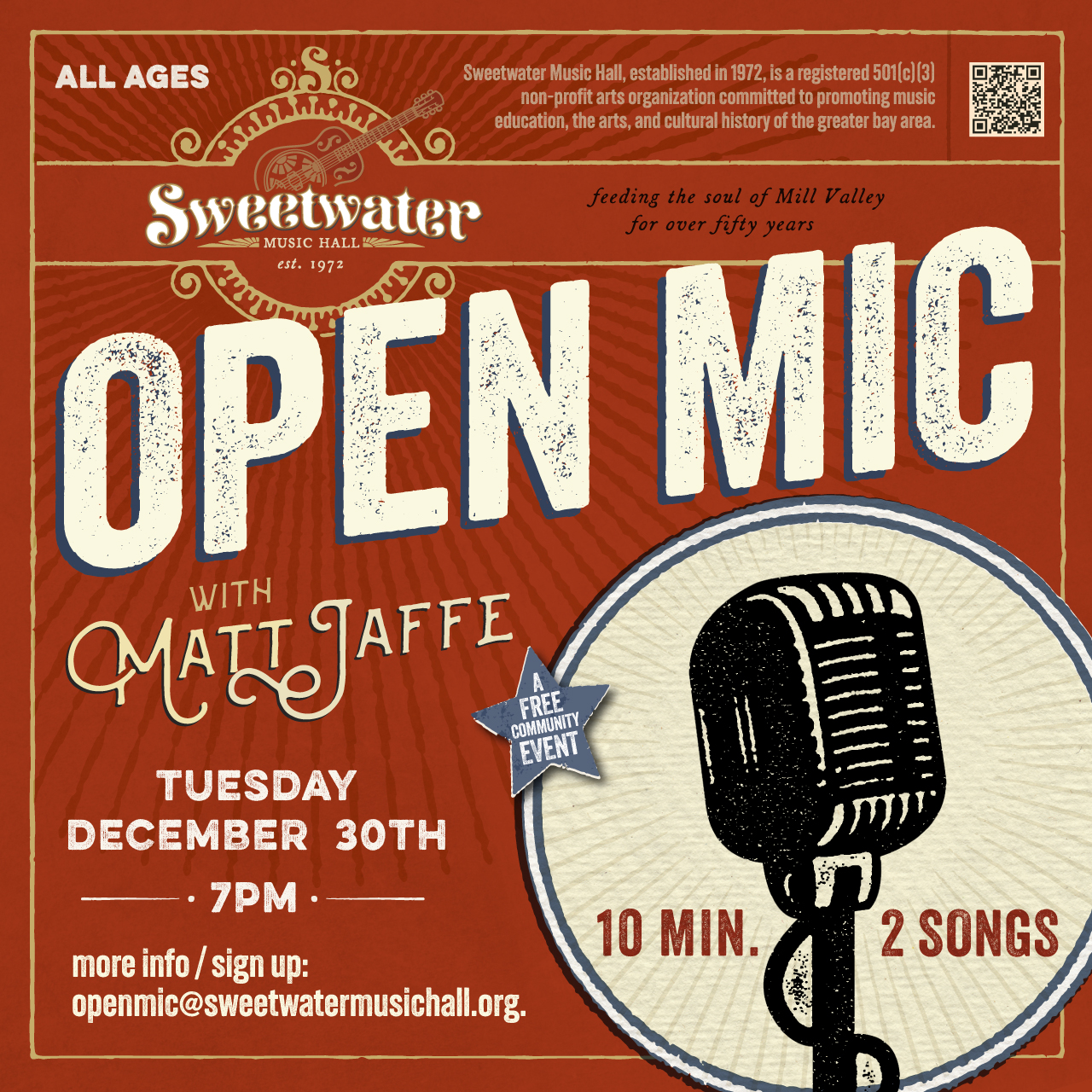 Open Mic Night with Matt Jaffe