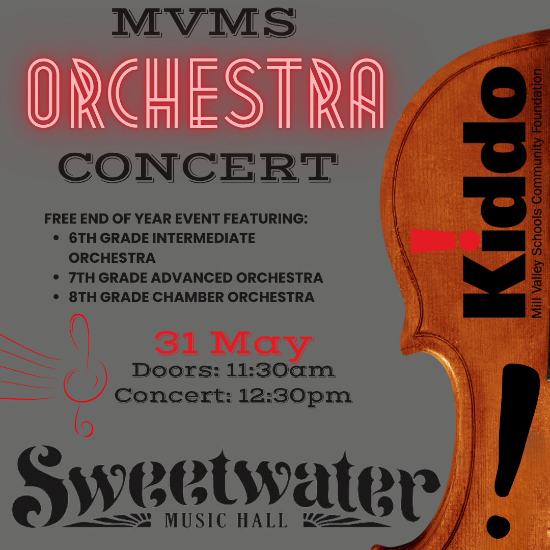 Kiddo! presents Mill Valley Middle School Orchestra Concert